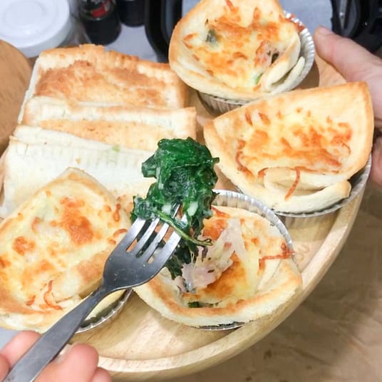 kales, cheese, baked, ผักเคลอบชีส